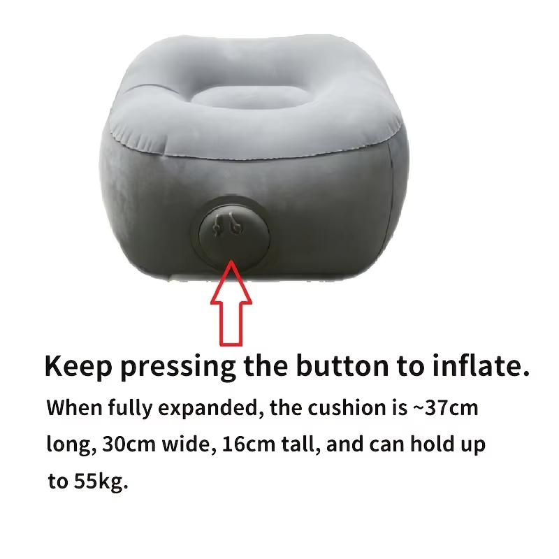 Inflatable Footrest Pillow PVC - Office Footrest Cushion ulasan dan harga