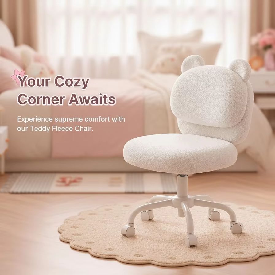 Vanity Chair, Cute Desk Chair, - Office Furniture Hon ulasan dan harga