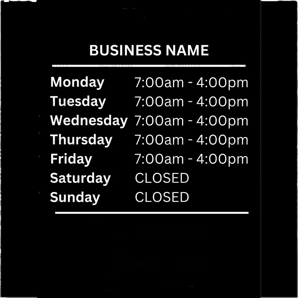 Opening Hours With Custom Busi - Office Furniture Store ulasan dan harga