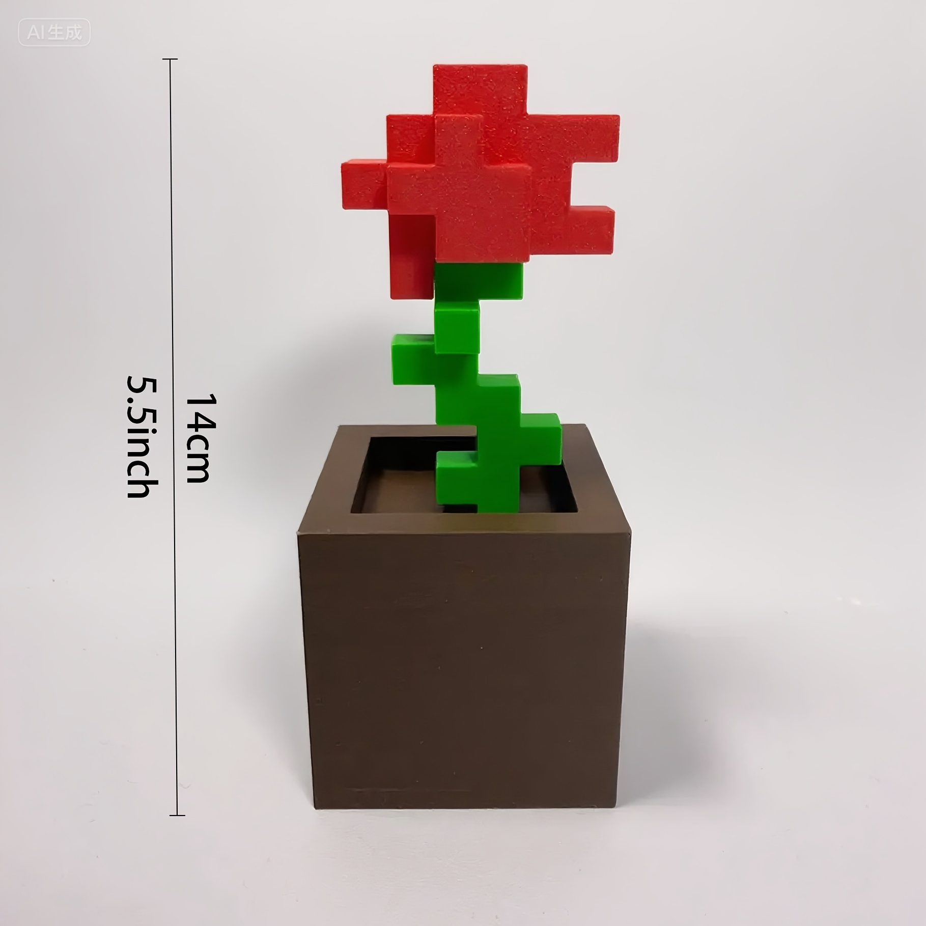1 Piece Pixel Rose Flower Orna - Office Furniture Hon ulasan dan harga