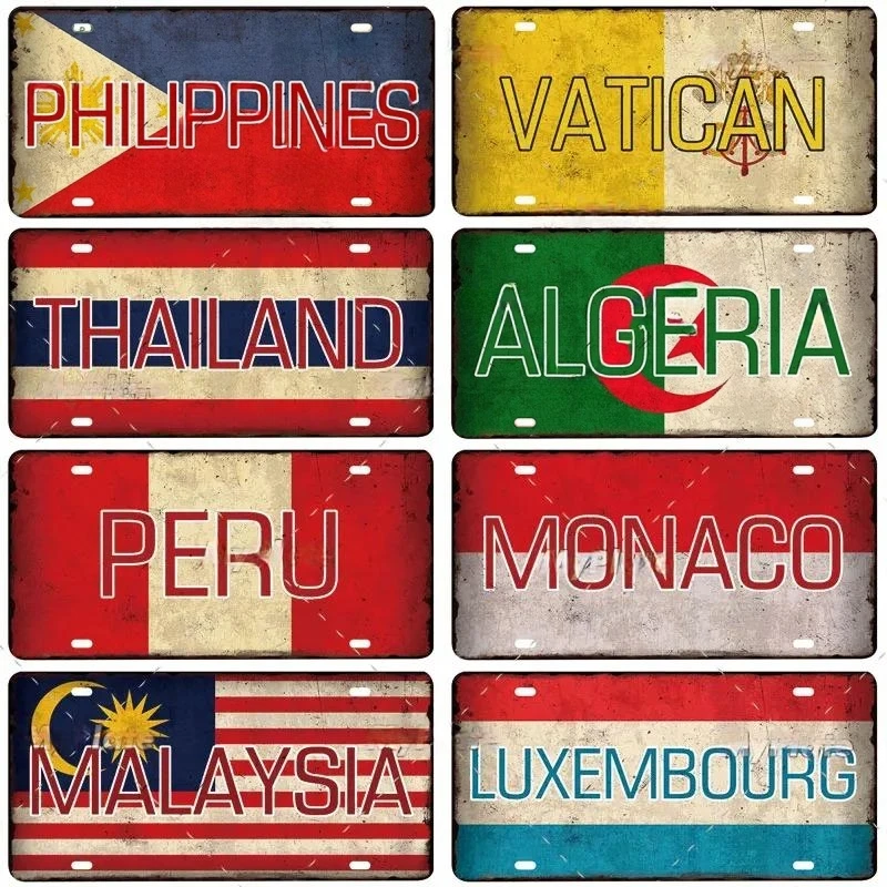 World Country Flag Vintage Lic - Office Furniture Hon ulasan dan harga