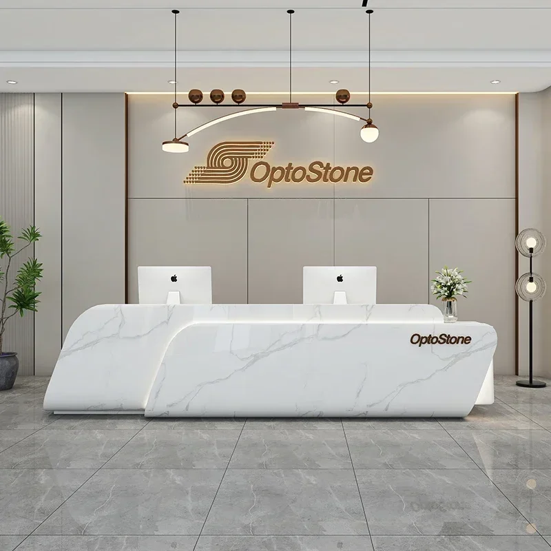 Beauty Podium Stand Reception  - Office Furniture Store ulasan dan harga
