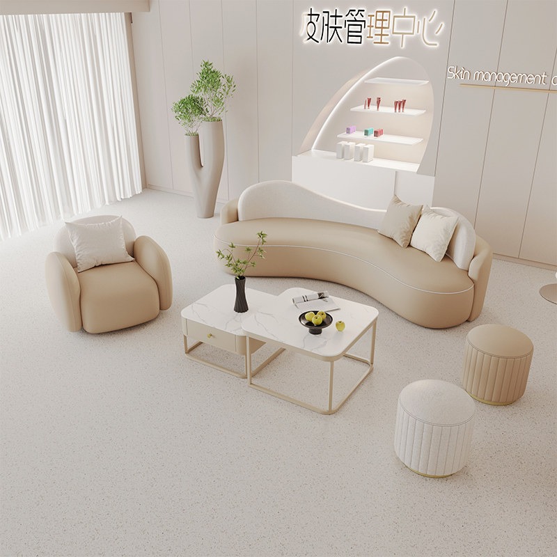 Nordic Cream Style Beauty Salo - Office Furniture Store ulasan dan harga