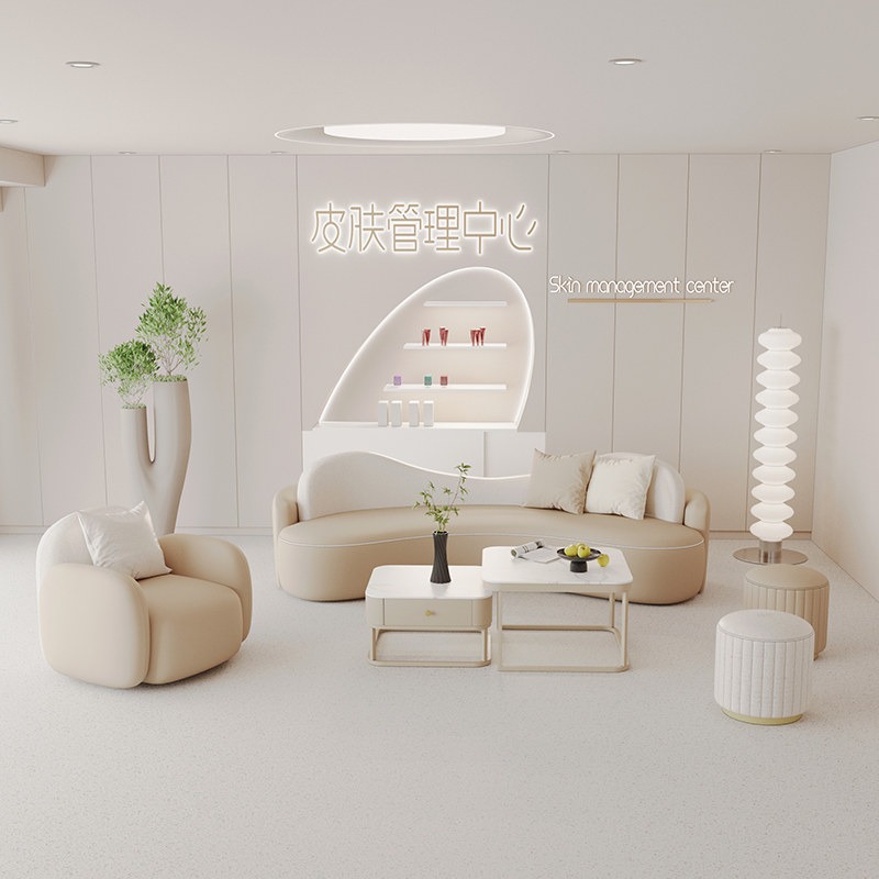 Nordic Cream Style Beauty Salo - Office Furniture Store ulasan dan harga